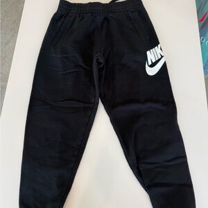 Nike Kids Black Sweatpants with Logo